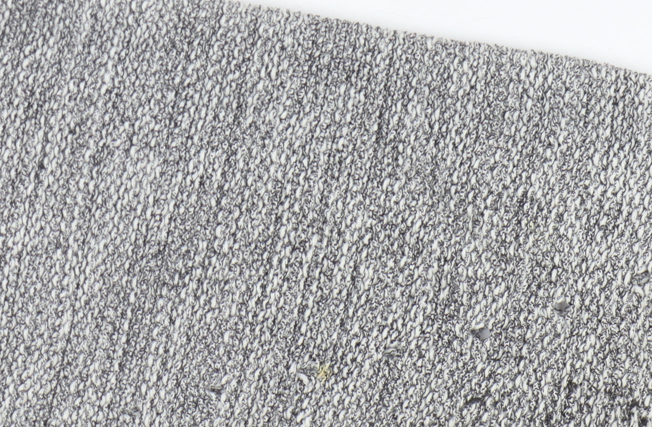 Womens UK Size S Mango Grey Cardigan Jumper