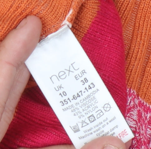 Next Women's Multicoloured Striped Tank Dress