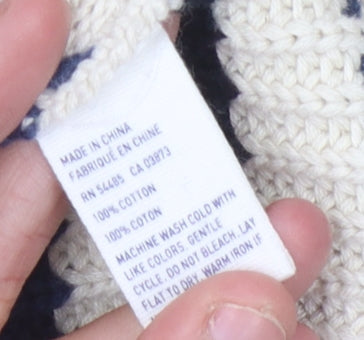 American Eagle Outfitters Men's Beige L Striped Pullover