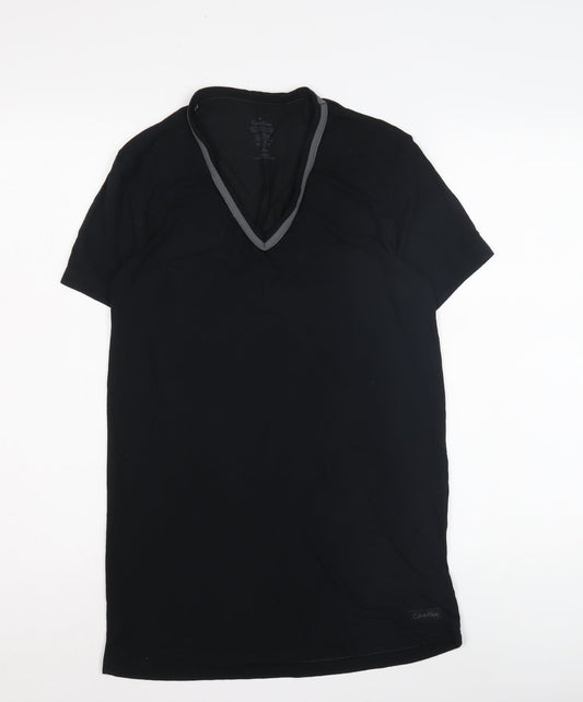 Womens UK Size S Calvin Klein Black T-Shirt