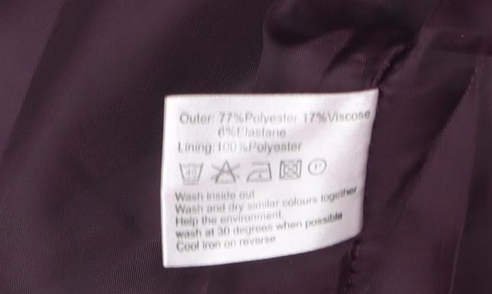 Preview Women's Purple Dress Size 16 with Zip Closure