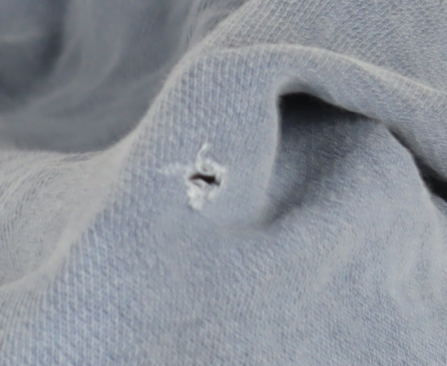 Mens UK Size L COLLUSION Blue Pullover Hoodie