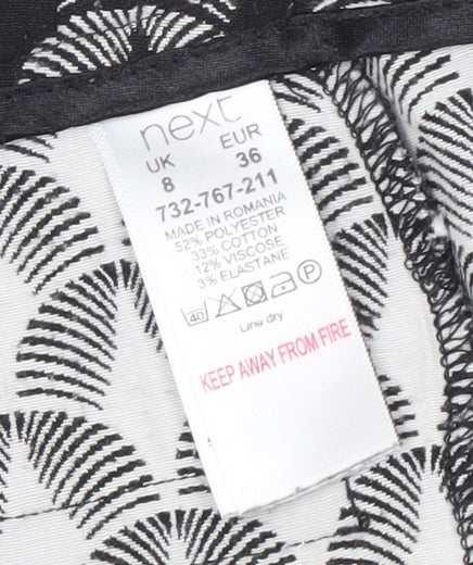 Womens UK Size 8 NEXT Black Trousers