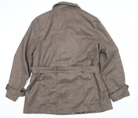 Womens UK Size 18 Klass Collection Brown Basic Jacket