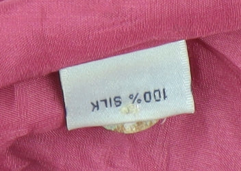 Monsoon Pink Silk Pencil Skirt Women Size 12