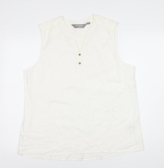 Womens UK Size 20 Mountain Warehouse White Basic Tank