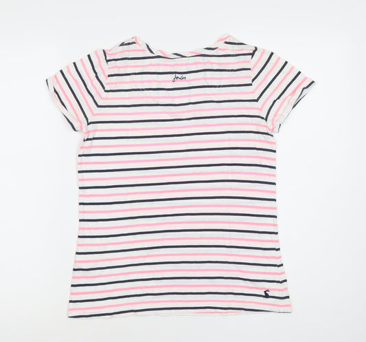 Womens UK Size 2XS Joules Multicoloured Basic T-Shirt