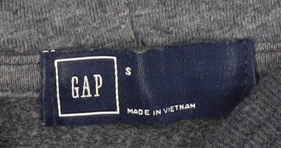 Gap Women's Grey Full Zip Hoodie Size S