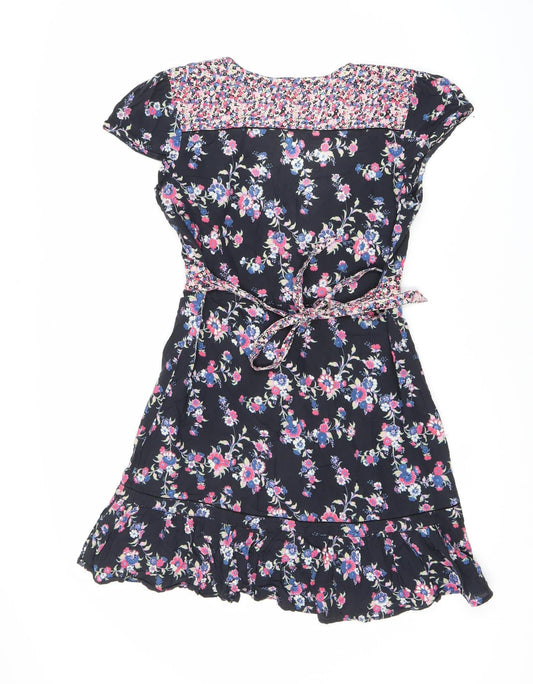Oasis Women's Multicoloured Floral Dress Size 10