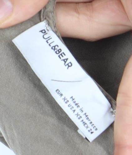 Pull & Bear Women's Brown Dungaree, Size 4, Casual Style