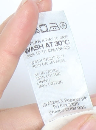 Marks and Spencer Women's Size 14 Floral Cotton Skirt