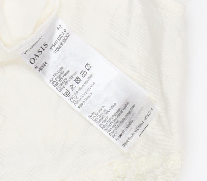 Womens UK Size M Oasis White Blouse