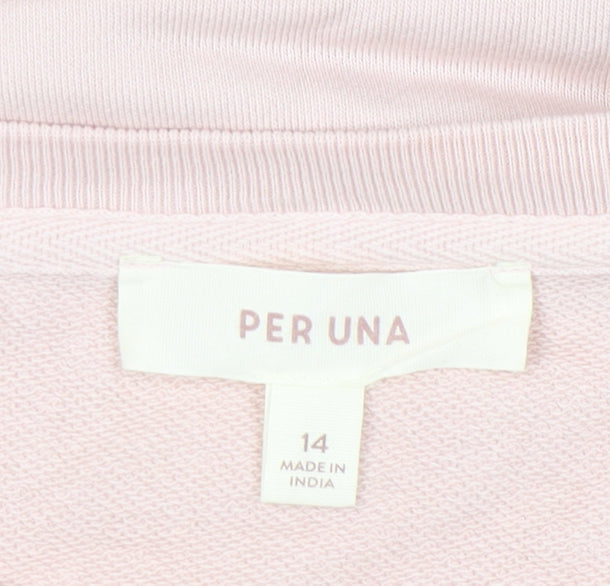 Per Una Women's Pink Pullover Sweatshirt Size 14