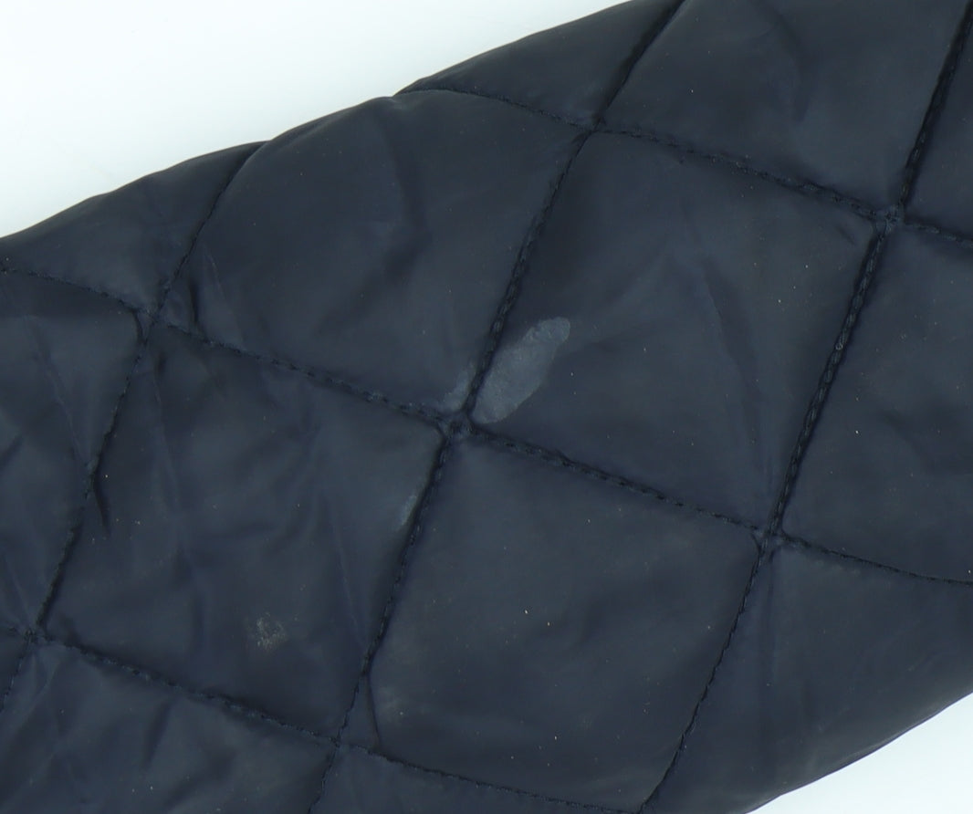 Womens UK Size 12 NEXT Black Quilted Coat