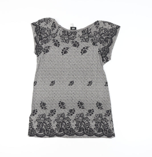 Womens UK Size M H&M Black T-Shirt