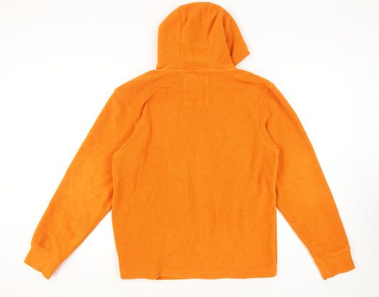 Threadbare Men's Orange Pullover Hoodie, Size L