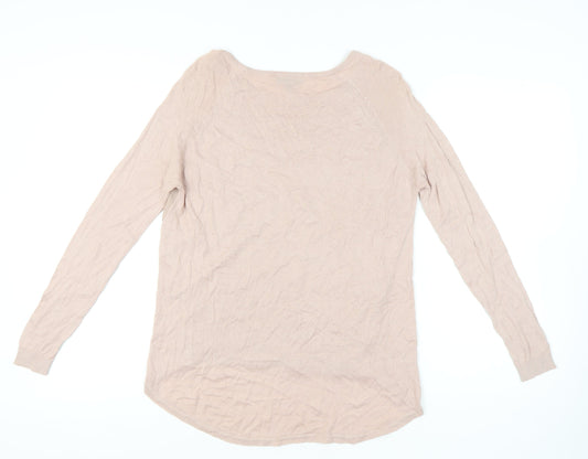 Womens UK Size 10 Warehouse Beige Pullover Jumper