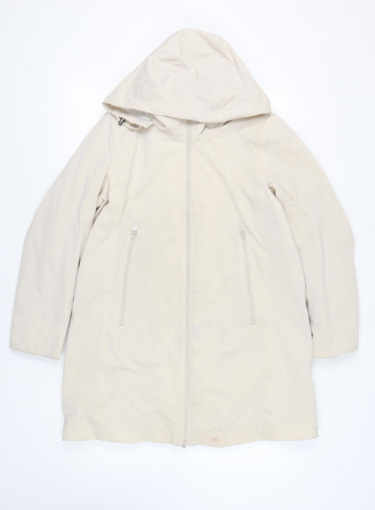 Womens UK Size M Four Seasons London Beige Parka Coat