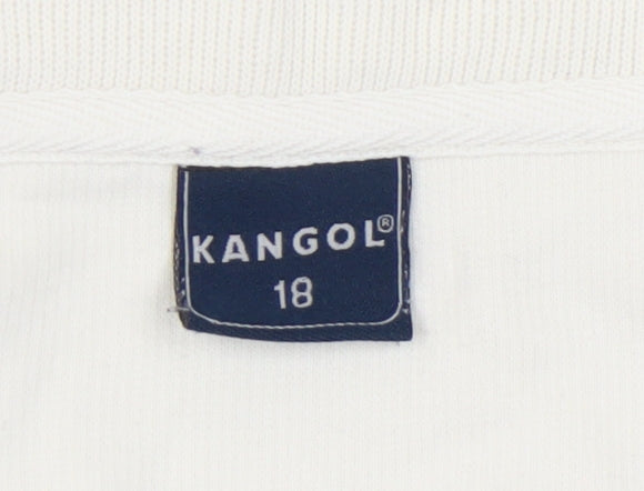 Mens UK Size Kangol Ivory Full Zip