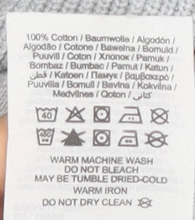 Jack & Jones Men's Grey Cotton Pullover Jumper M