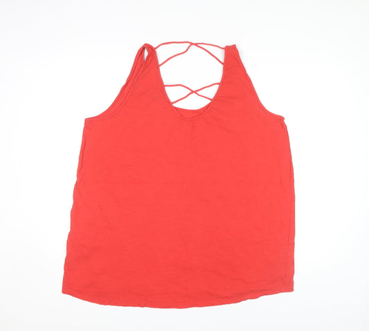 New Look Women's Red Tank Top Size 20 Camisole