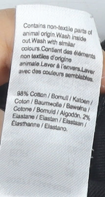 River Island Men's Black Casual Denim Shorts Size 28