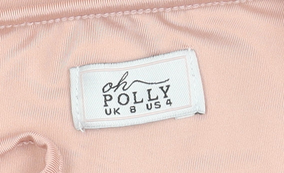 Oh Polly Women's Pink Slip Dress Size 8