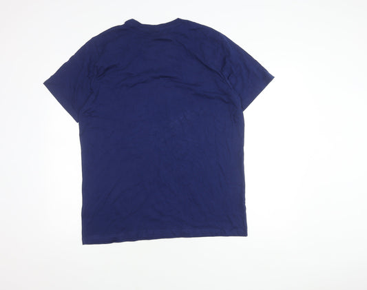 Star Wars Men's Large Blue Christmas Stormtrooper T-Shirt