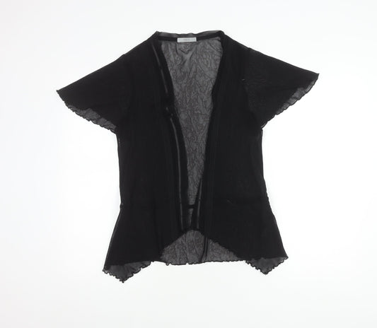 Womens UK Size 14 Marks and Spencer Black Wrap Blouse