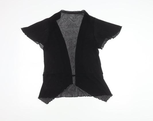 Womens UK Size 14 Marks and Spencer Black Wrap Blouse