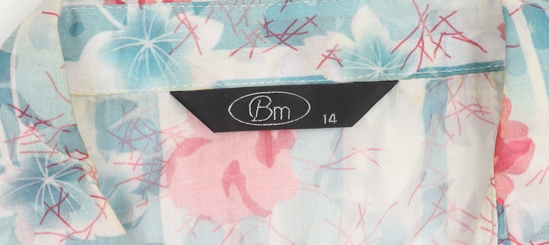 Womens UK Size 14 BM Multicoloured Blouse