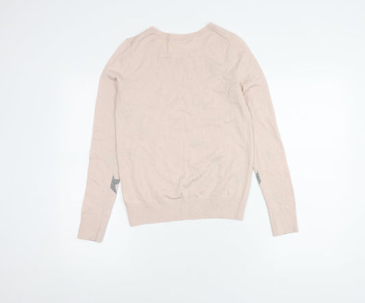 GAP Women's Pink Star Pattern Pullover Jumper XS