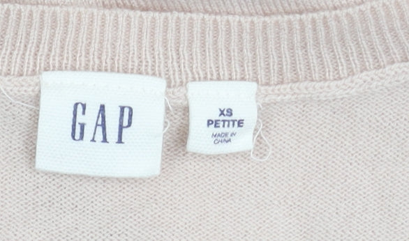 GAP Women's Pink Star Pattern Pullover Jumper XS