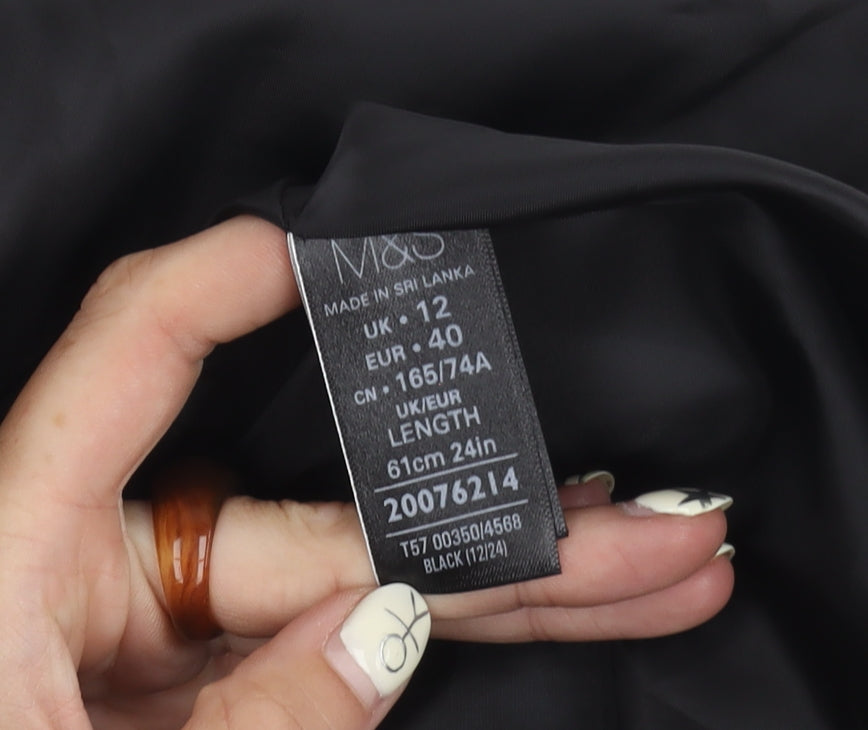Marks and Spencer Women's Black Trumpet Skirt Size 12
