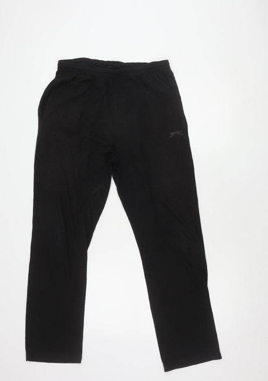 Slazenger Men's Black Jogger Trousers Size M