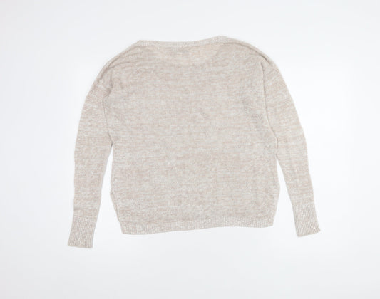 American Eagle Women’s Beige M Knit Pullover Jumper