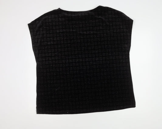 Womens UK Size 22 NEXT Black Basic Blouse