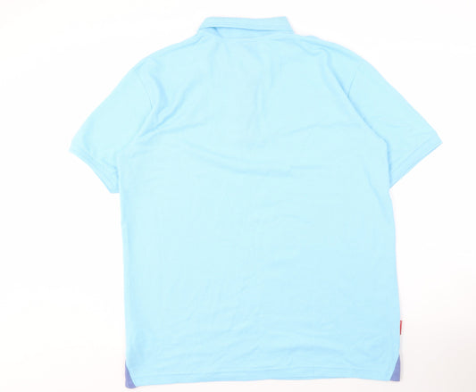 Slazenger Men's Blue XL Polo Shirt, Casual Solid