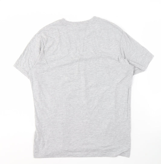New Balance Men's Grey Graphic Print T-Shirt - L