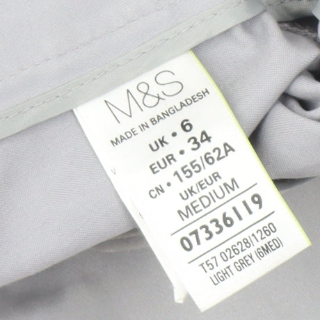 Womens UK Size 6 Marks and Spencer Regular Fit Grey Trousers