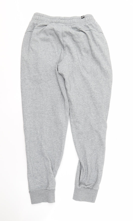 Puma Men's Grey Jogger Trousers Size M
