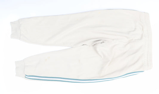 Primrose London Men's White Jogger Trousers L