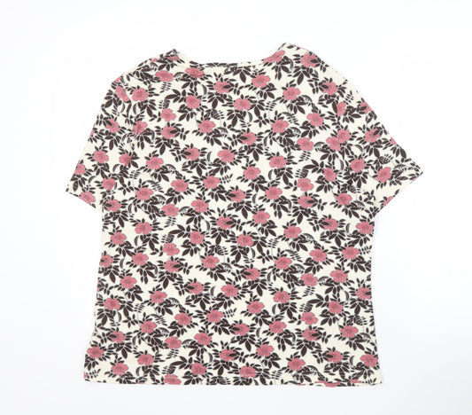 Womens UK Size 16 Eastex Multicoloured Basic T-Shirt