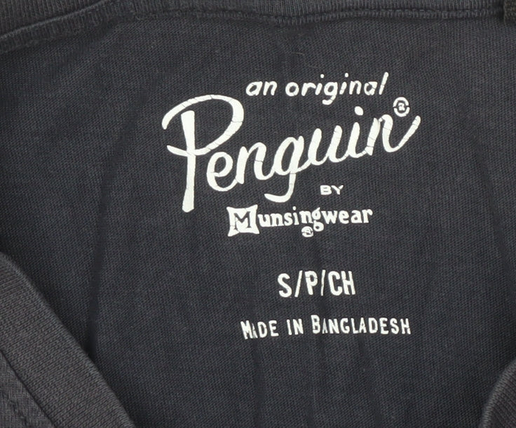 Original Penguin Men's Black Graphic Print T-Shirt S