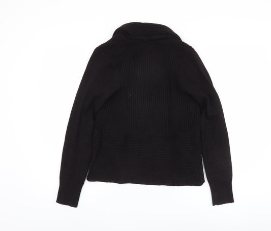 H&M Women’s Black Cardigan XS Cowl Neck Knit