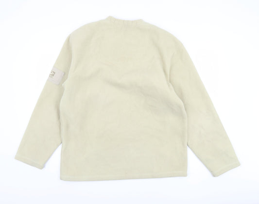 Mens UK Size S Springfield Beige Pullover Sweatshirt