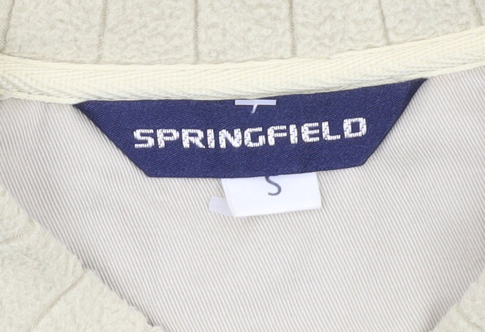 Mens UK Size S Springfield Beige Pullover Sweatshirt