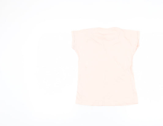 Firetrap Girls Pink Studded T-Shirt Size 7-8 Years