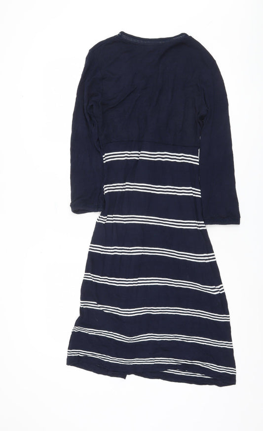 Fat Face Women's Blue Striped Dress Size 12