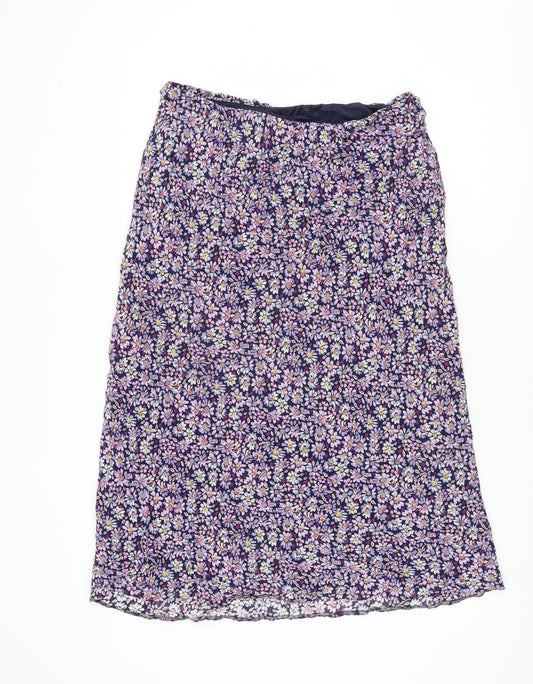 Alexon Women's Multicoloured Floral Lined Skirt Size 10